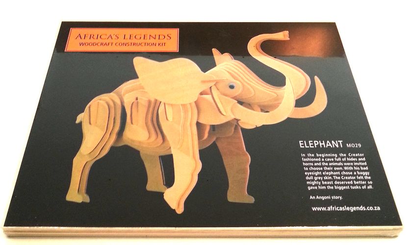 Wooden Construction Kit - Elephant - Click Image to Close